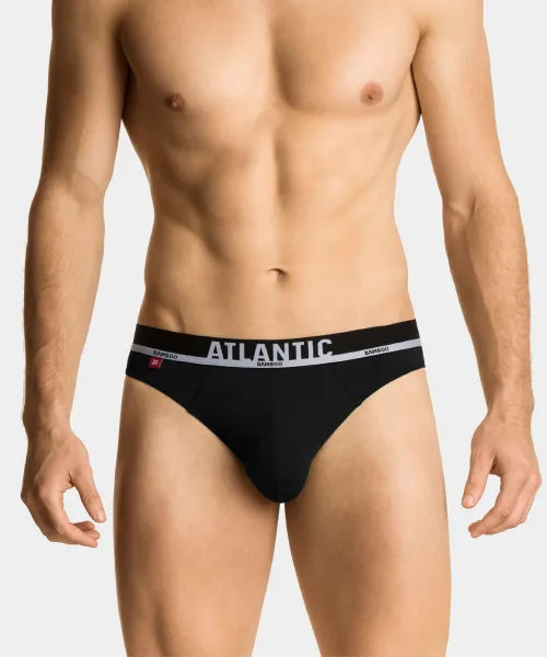 Men's Bamboo Briefs ATLANTIC PREMIUM - black