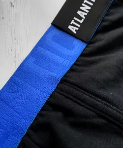 Man boxers ATLANTIC PREMIUM with mikromodal - black/blue