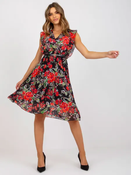 Dress-DHJ-SK-N13198-3.05P-black-red