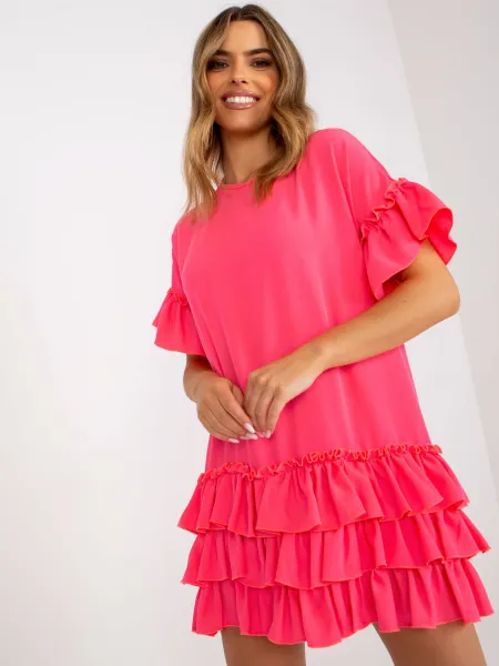 Dress-CHA-SK-1422.19-fluo pink