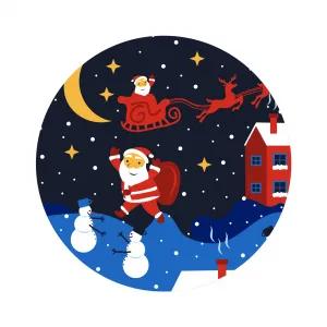 Pánske boxerky Winter story Frogies Christmas