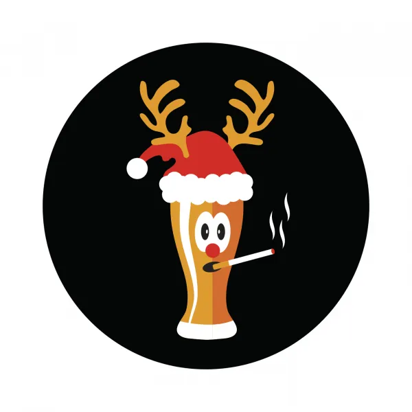 Pánske boxerky Smoke beer black Frogies Christmas