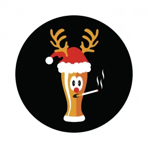 Pánske boxerky Smoke beer black Frogies Christmas