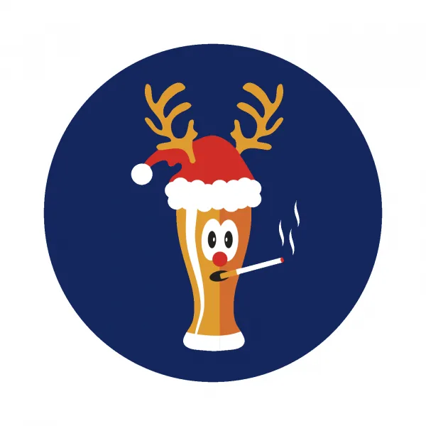 Pánske boxerky Smoke beer navy Frogies Christmas