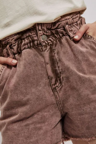 Marisse High Waist Caramel Denim Shorts