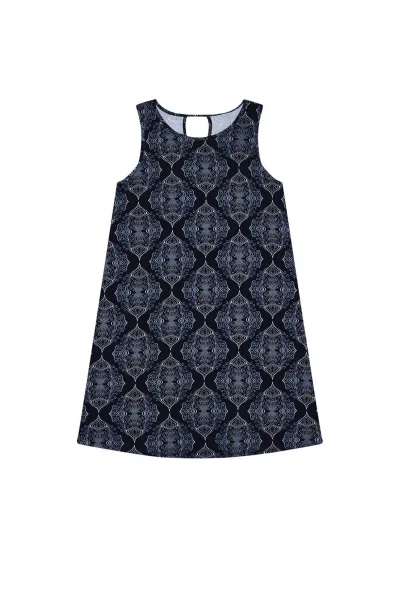 Marisse Summer Dress With Straps L-Su-3741 Navy