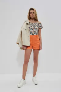 Marisse Strappy Blouse With Ruffles L-Ts-3773 L.Beige