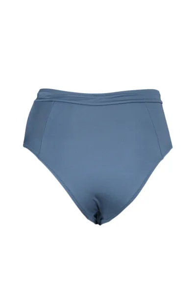 Trendyol Blue Shiny Cut Out Detailed High Waist Bikini Bottoms