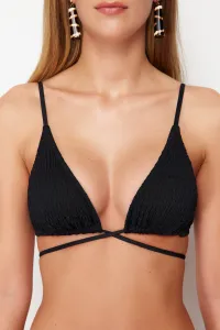 Trendyol Čierny Trojuholník Gippie Bikini Top