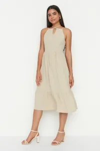 Trendyol Stone Collar Detailed Woven Dress