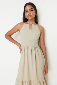 Trendyol Stone Collar Detailed Woven Dress