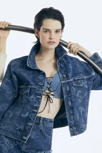 Trendyolová bunda - modrá - Regular fit