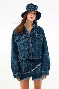 Trendyolová bunda - modrá - Regular fit
