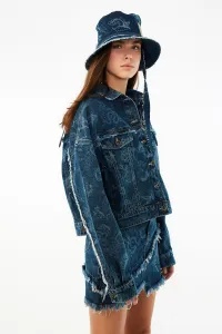 Trendyolová bunda - modrá - Regular fit