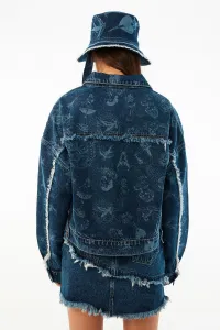Trendyolová bunda - modrá - Regular fit