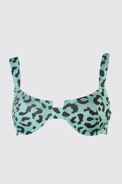 Bikiny vrchný diel Trendyol Leopard Print
