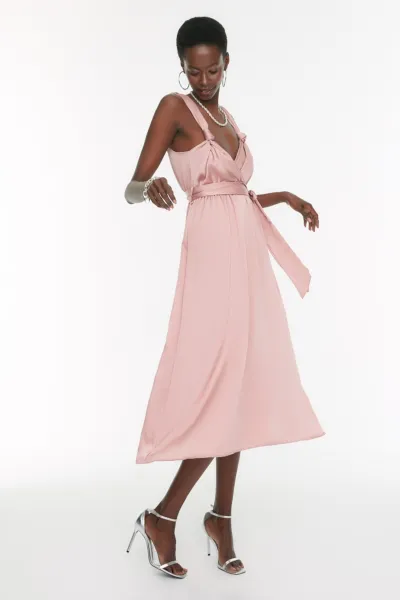 Dámske oblečenie Trendyol TPRSS19BB0283/Dried rose