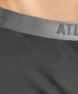 Pánske klasické boxerky s gombíkmi ATLANTIC - tmavošedé