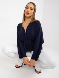 Blouse-DHJ-BZ-11979.67-navy blue