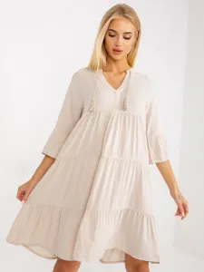 Dress-D73761M30214A1EN-light beige