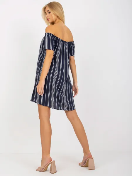 Dress-D73771M30145I-navy blue