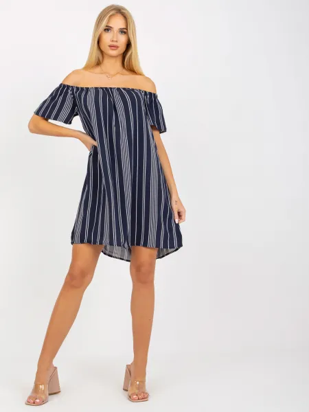 Dress-D73771M30145I-navy blue