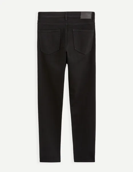Čierne pánske straight fit rifle Celio