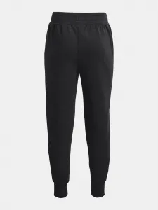 Čierne dievčenské športové tepláky Under Armour Rival Fleece