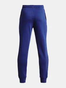 Modré chlapčenské tepláky Under Armour UA Rival Terry Joggers