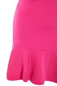 Trendyol Dark Fuchsia detailné večerné šaty