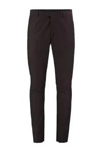 Trendyol hnedé pánske slim fit nohavice na žehlenie
