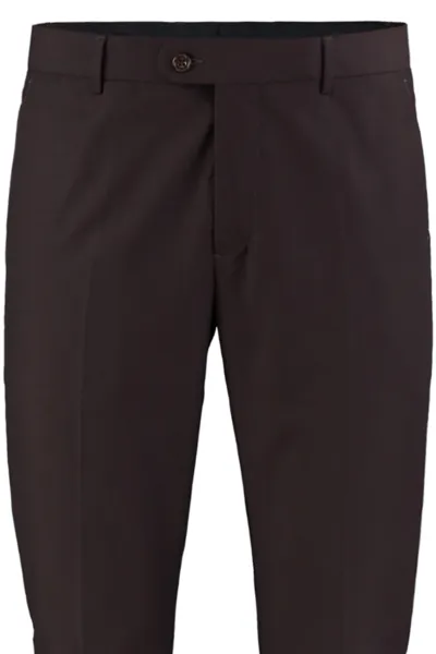 Trendyol hnedé pánske slim fit nohavice na žehlenie