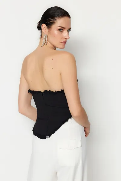 Dámske šaty Trendyol TPRSS22BS0070/Black