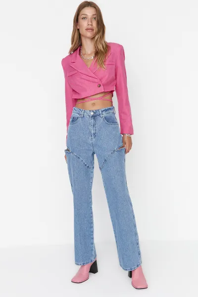 Dámske rifle Trendyol High Waist