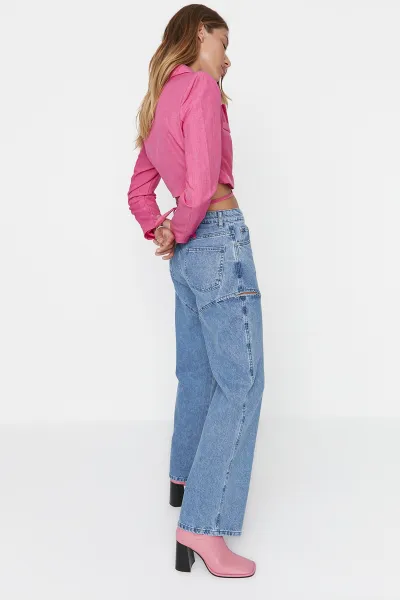 Dámske rifle Trendyol High Waist
