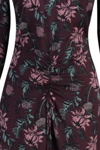 Trendyol Burgundy tkaný zhromaždil detailné tkané šaty