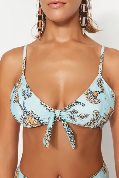 Trendyol Bikini Top - Multi-color - Floral