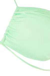 Trendyol Green Tie detailný top bikín