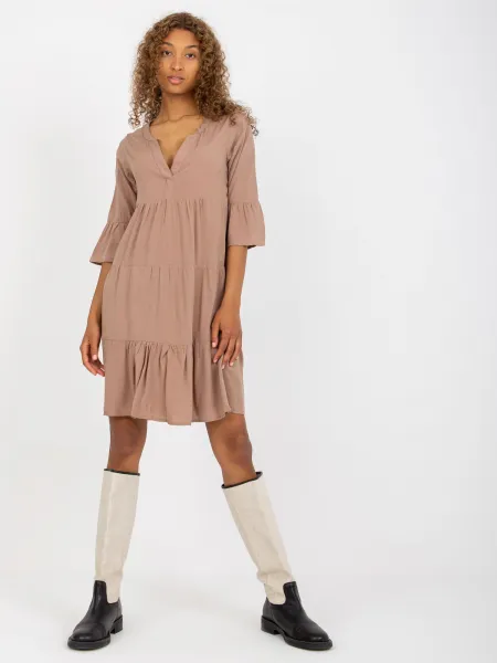 Dress-D73761M30214A3-dark beige