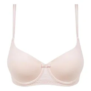 DIM SUBLIM PADDED BRA - Dámska čipková podprsenka - svetlo ružová