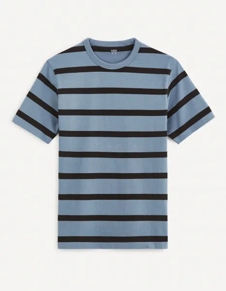 Celio Striped T-Shirt Beboxar - Men's