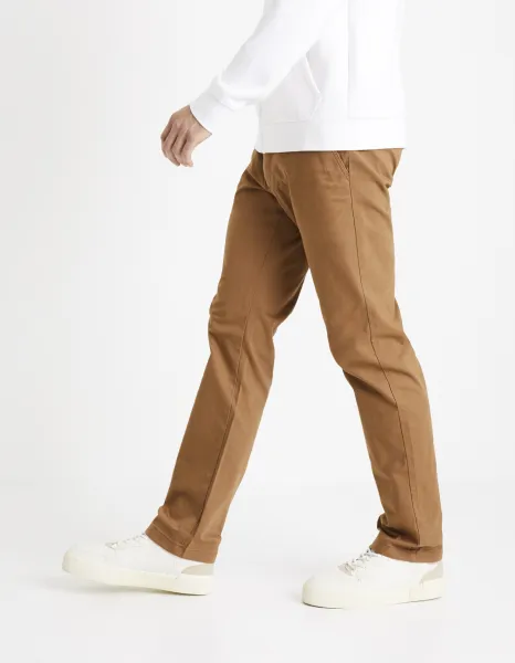 Celio nohavice chino rovné twill Tohenri - Muži