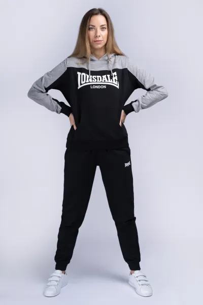 Pánska tepláková súprava Lonsdale 117204-Black/Grey