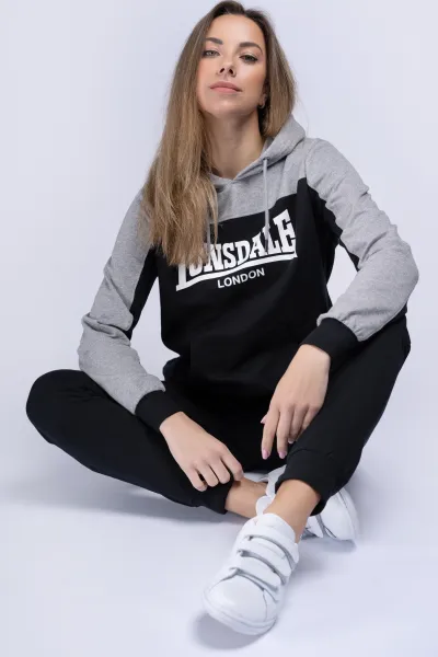 Pánska tepláková súprava Lonsdale 117204-Black/Grey