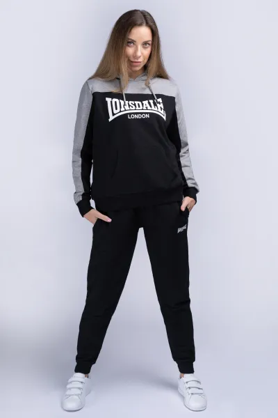 Pánska tepláková súprava Lonsdale 117204-Black/Grey
