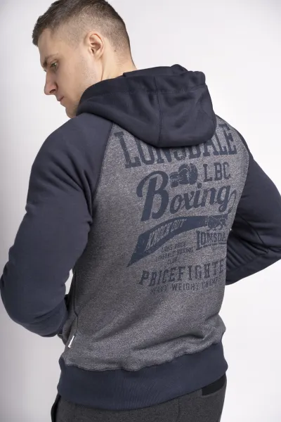 Lonsdale Pánska bunda na zips s kapucňou slim fit