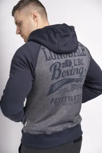 Lonsdale Pánska bunda na zips s kapucňou slim fit