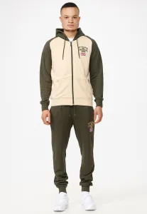 Pánska tepláková súprava Lonsdale 117292-Olive/Beige