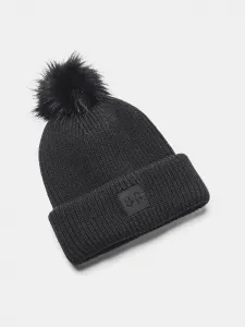 Čierna dámska čiapka Under Armour UA Halftime Ribbed Pom