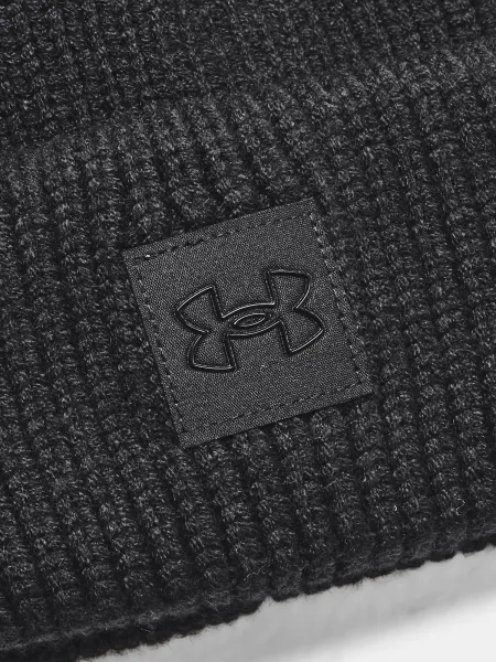 Čierna dámska čiapka Under Armour UA Halftime Ribbed Pom